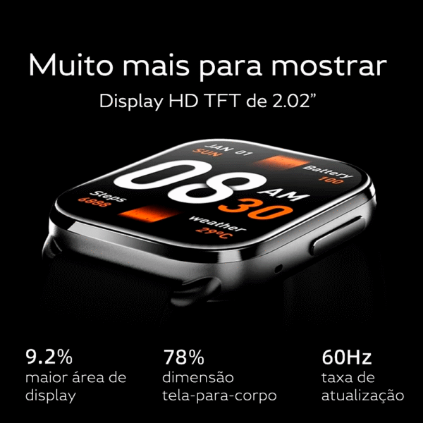 Relógio Smartwatch QCY - GS S6 - Imagem 2