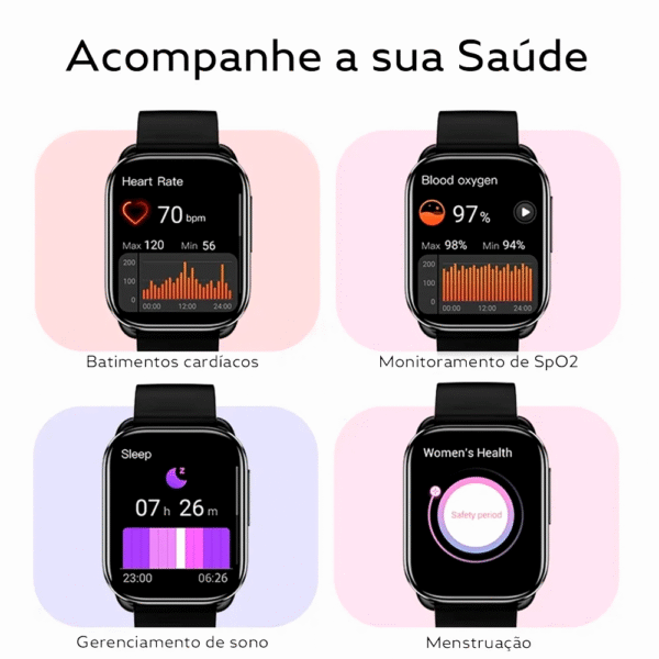Relógio Smartwatch QCY - GS S6 - Imagem 4